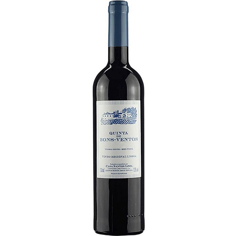 Vinho Casa Santos Lima Tinto Seco Portugal Bons Ventos Blend 2020 750ml