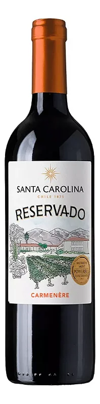 Vinho Santa Carolina Tinto Seco Chile Reservado Carménère 2021 750ml