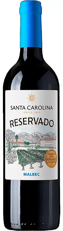 Vinho Santa Carolina Tinto Seco Chile Reservado Malbec 2022 750ml