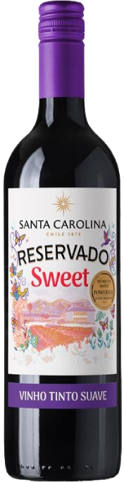 Vinho Santa Carolina Tinto Suave Chile Reservado Cabernet Sauvignon, Syrah, País 2022 750ml