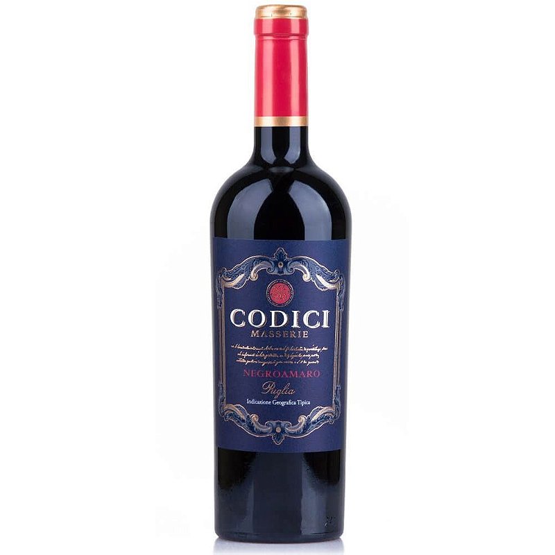 Vinho Codici Masserie Tinto Seco Itália Negroamaro 750ml