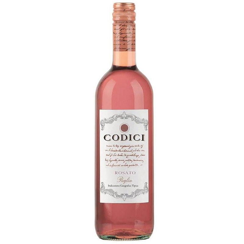 Vinho Codici Masserie Rosé Seco Itália Negroamaro 2022 750ml