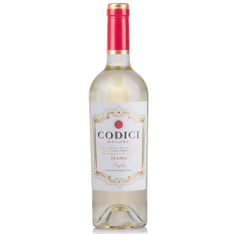Vinho Codici Masserie Branco Meio Seco Itália Fiano 750ml