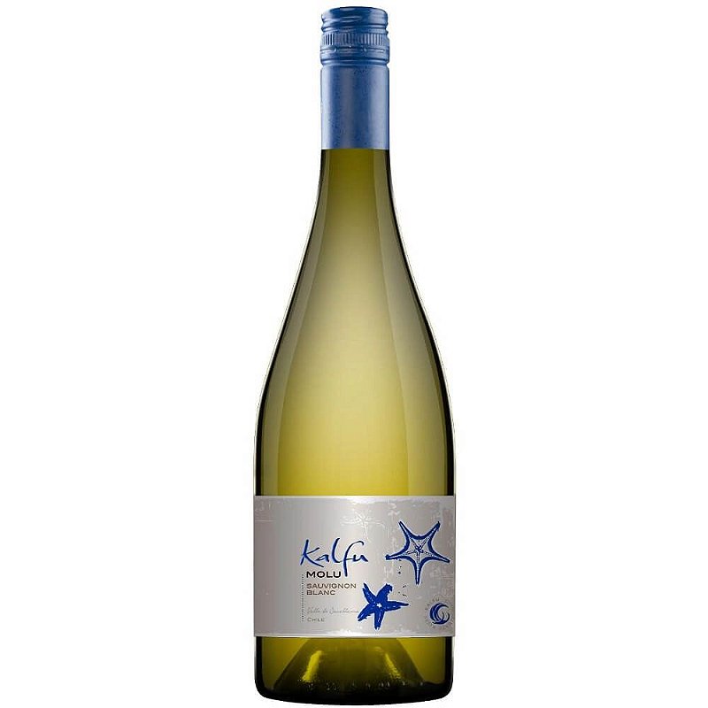 Vinho Viña Kalfu Branco Seco Chile Molu Reserva Sauvignon Blanc 2020 750ml