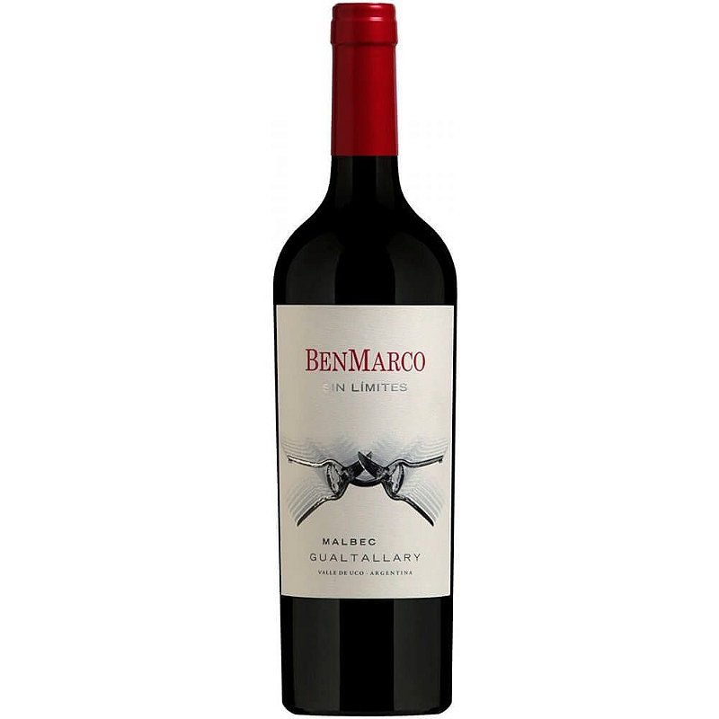 Vinho Benmarco Wine Tinto Seco Argentina Sin Límites Malbec 750ml