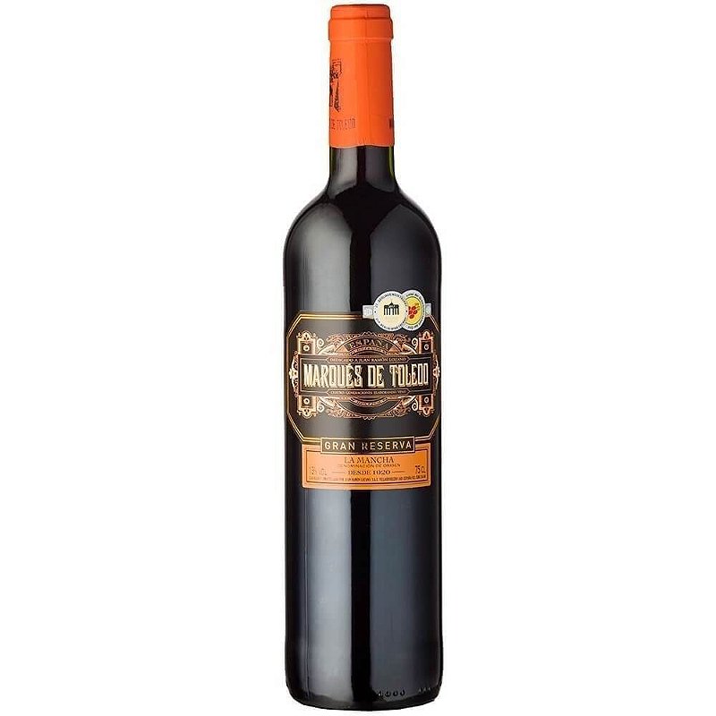 Vinho Bodegas Lozano Tinto Seco Espanha Marques de Toledo Gran Reserva Cabernet Sauvignon, Tempranillo 2014 750ml