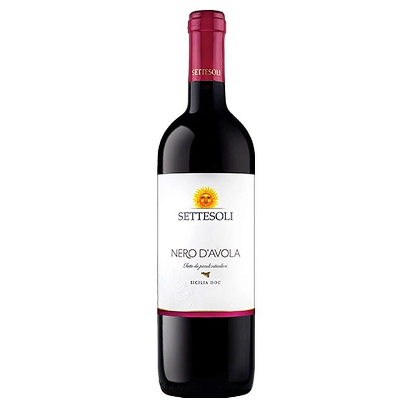 Vinho Settesoli Tinto Seco Itália D.o.c Nero D'avola 2019 750ml