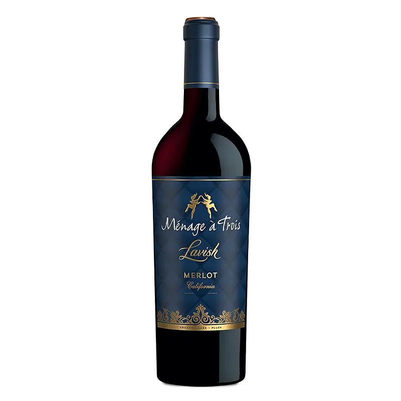 Vinho Ménage à Trois Tinto Seco Estados Unidos Lavish Merlot 2019 750ml