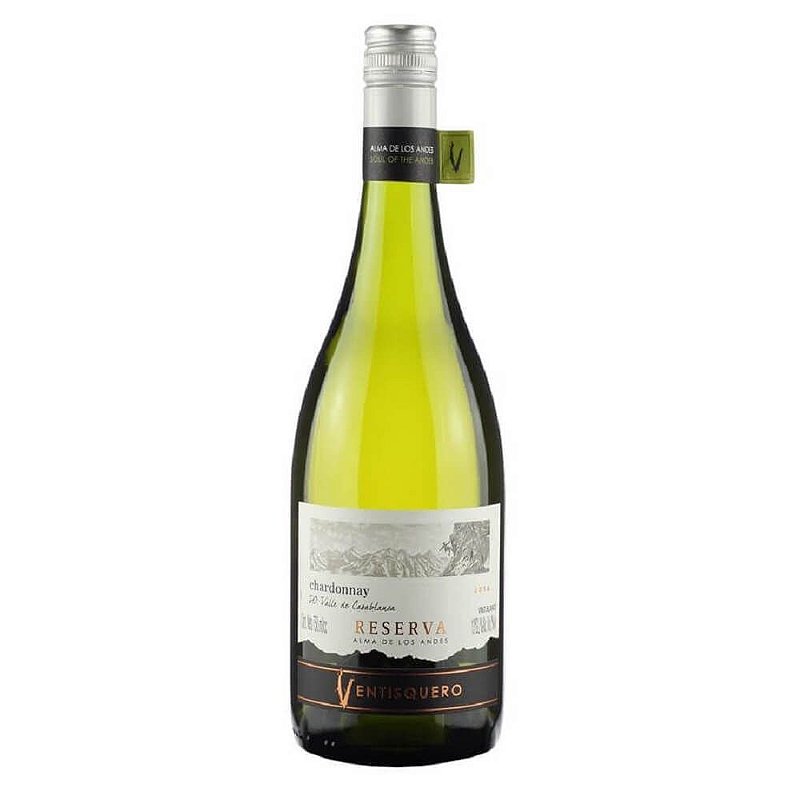 Vinho Ventisquero Branco Seco Chile Reserva Chardonnay 2021 750ml