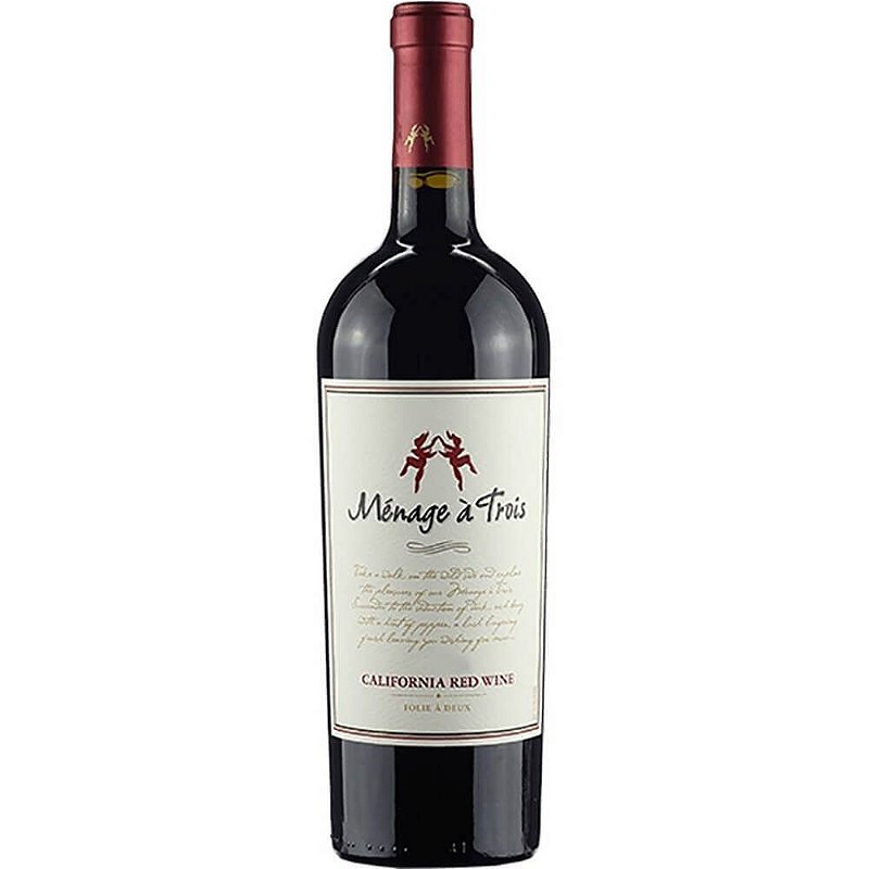 Vinho Ménage à Trois Tinto Meio Seco Estados Unidos Red Cabernet Sauvignon, Merlot, Zinfandel 2019 750ml