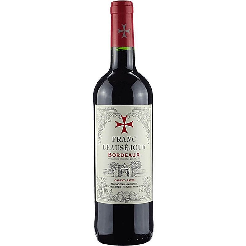 Vinho Franc Beauséjour Tinto Seco França Bordeaux Cabernet Franc, Cabernet Sauvignon, Merlot 2020 750ml