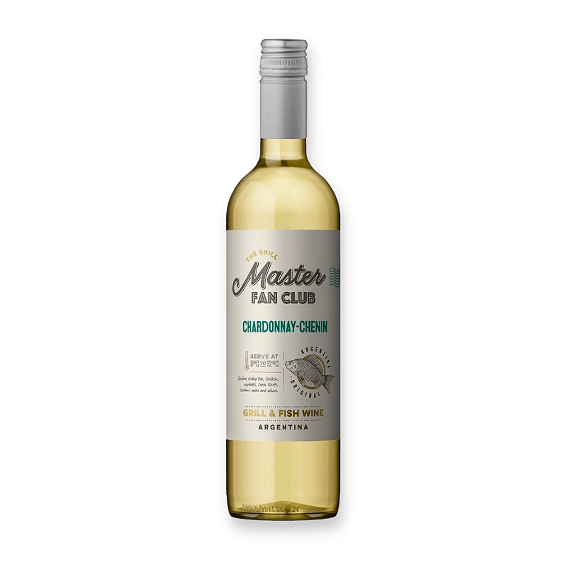 Vinho Grupo Peña Flor Branco Seco Argentina The Grill Master Fan Club Chardonnay, Chenin Blanc 2021 750ml