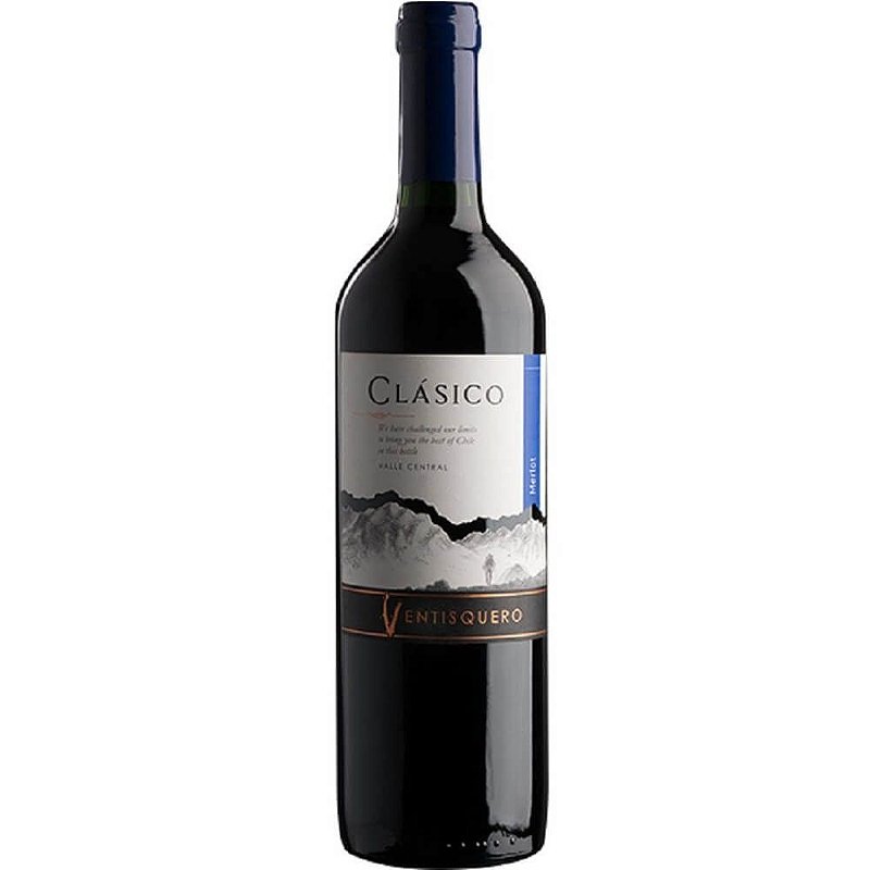 Vinho Ventisquero Tinto Seco Chile Clássico Merlot 2021 750ml