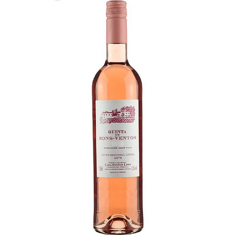 Vinho Casa Santos Lima Rosé Seco Portugal Bons Ventos Cabernet Sauvignon, Camarate, Castelão 2020 750ml