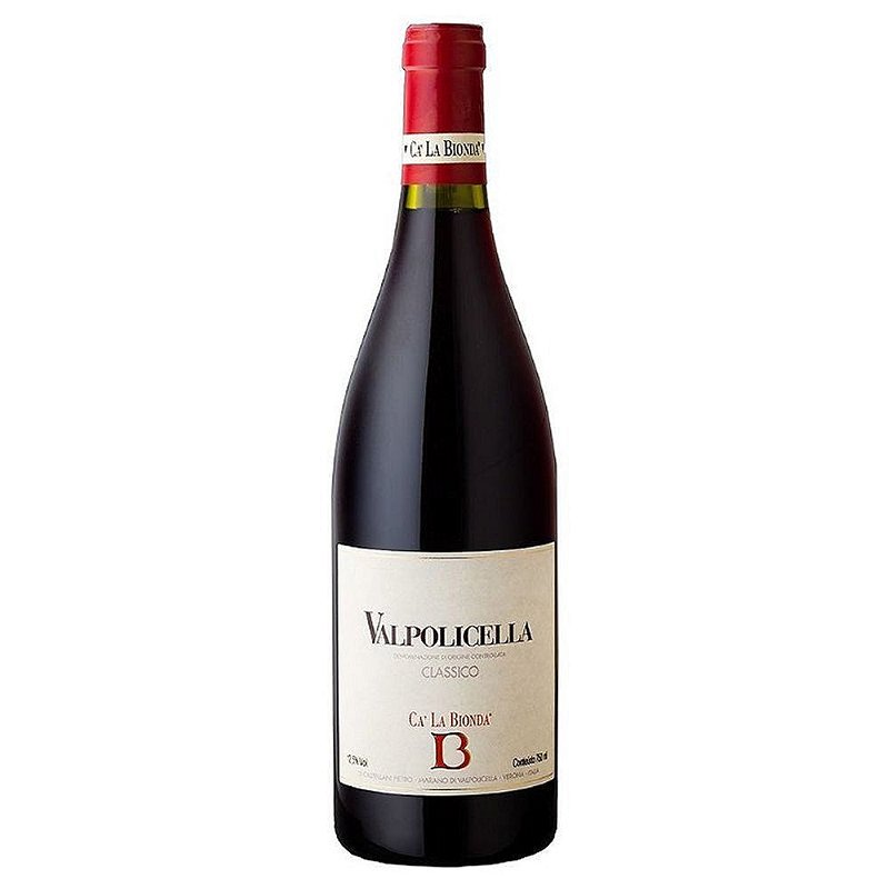 Vinho Ca' La Bionda Tinto Seco Itália Valpolicella Classico D.o.c Corvina, Rondinella 750ml