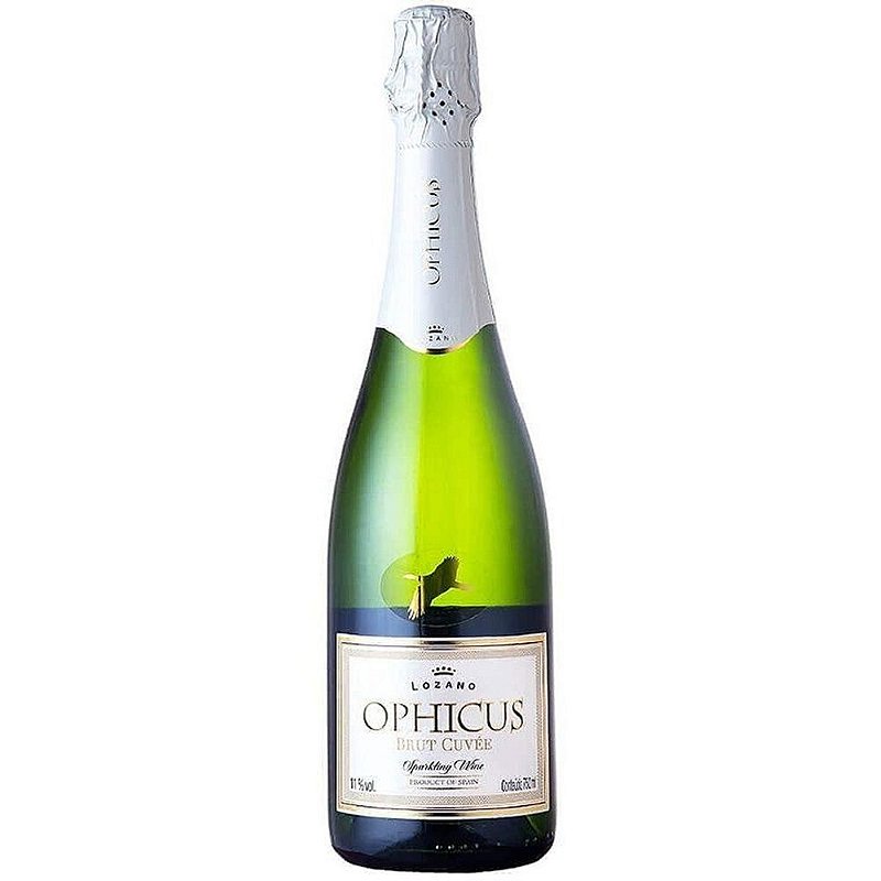 Espumante Bodegas Lozano Branco Brut Espanha Ophicus Airén, Sauvignon Blanc, Verdejo 750ml