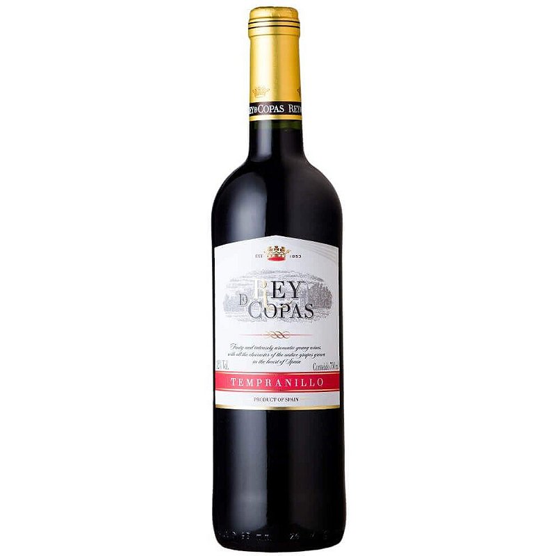 Vinho Bodegas Lozano Tinto Seco Espanha Rey de Copas Tempranillo 2021 750ml