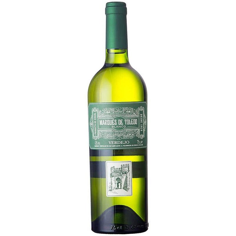 Vinho Bodegas Lozano Branco Seco Espanha Marques de Toledo Verdelho 2022 750ml