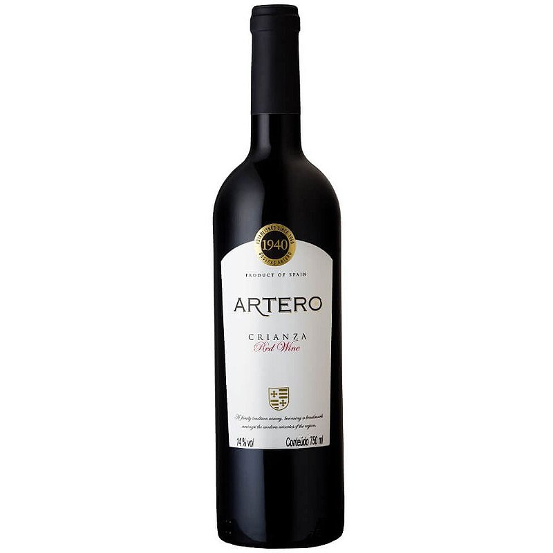 Vinho Bodegas Muñoz Tinto Seco Espanha Crianza Merlot, Syrah, Tempranillo 2017 750ml