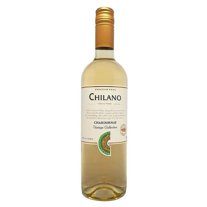 Vinho Chilano Branco Seco Chile Chardonnay 2021 750ml