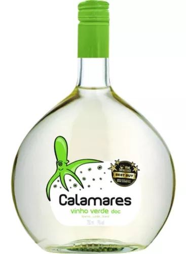 Vinho Calamares Branco Meio Seco Portugal Vinho Verde D.o.c Blend 750ml