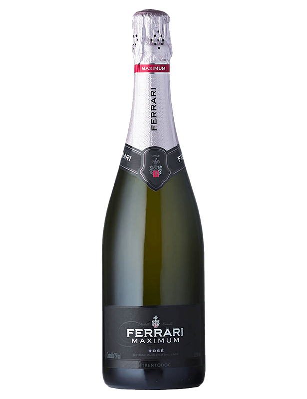 Espumante Ferrari Trento Rosé Extra Brut Itália Maximum Chardonnay, Pinot Noir 750ml