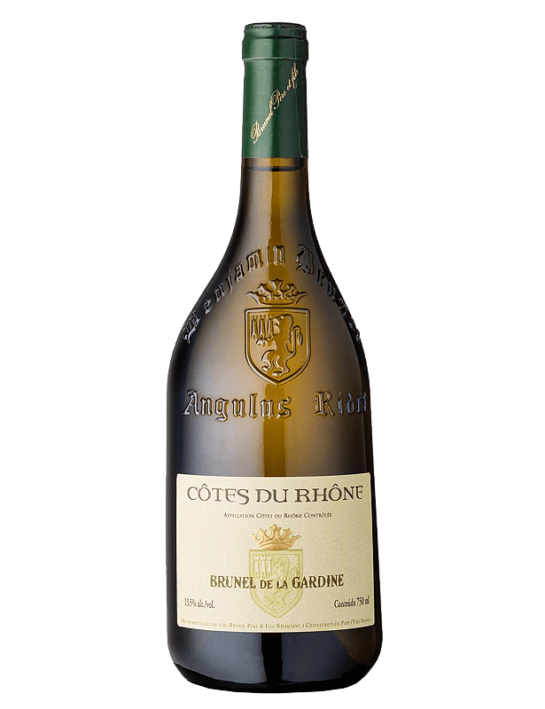 Vinho Brunel de La Gardine Branco Seco França Côtes Du Rhône Blend 2022 750ml