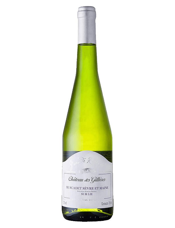 Vinho Château Des Gillières Branco Suave França Sur Lie Melon de Bourgogne 2022 750ml