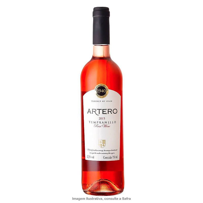 Vinho Bodegas Muñoz Rosé Seco Espanha Artero Tempranillo 2020 750ml