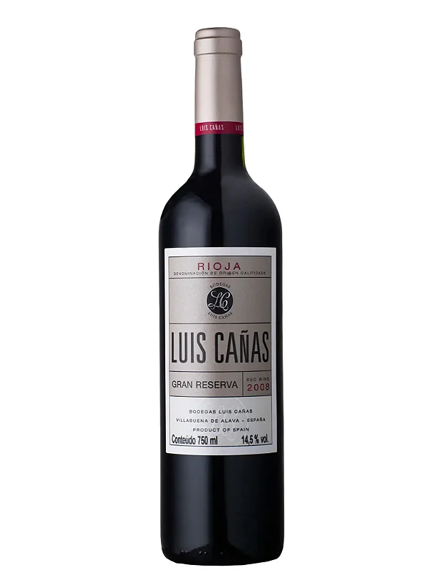 Vinho Luis Cañas Tinto Seco Espanha Gran Reserva Graciano, Tempranillo 2016 750ml