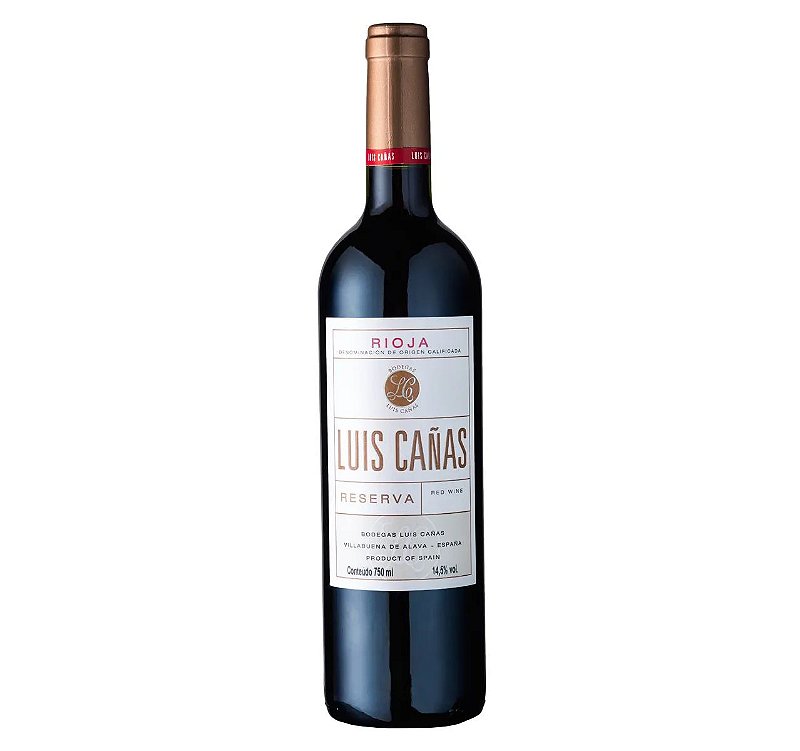 Vinho Luis Cañas Tinto Seco Espanha Reserva Graciano, Tempranillo 2016 750ml