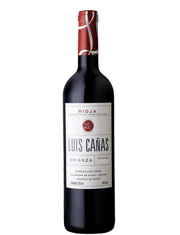 Vinho Luis Cañas Tinto Seco Espanha Crianza Grenache, Tempranillo 2019 750ml