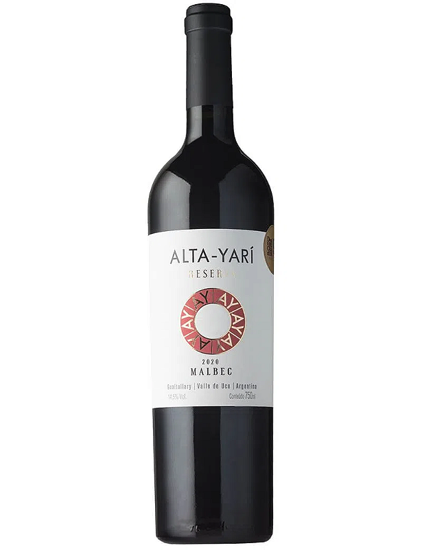 Vinho Alta Yarí Tinto Seco Argentina Reserva Malbec 2021 750ml