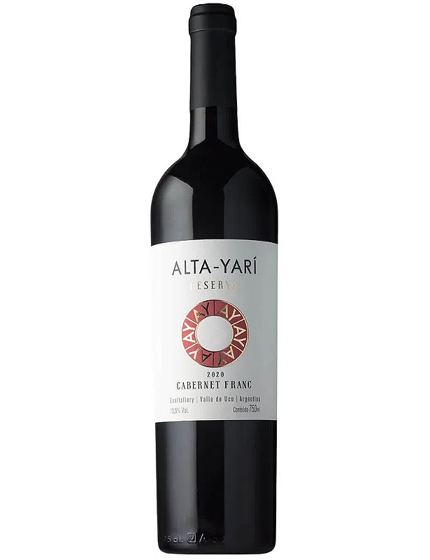 Vinho Alta Yarí Tinto Seco Argentina Reserva Cabernet Franc 2021 750ml