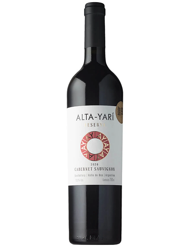 Vinho Alta Yarí Tinto Seco Argentina Reserva Cabernet Sauvignon 2020 750ml