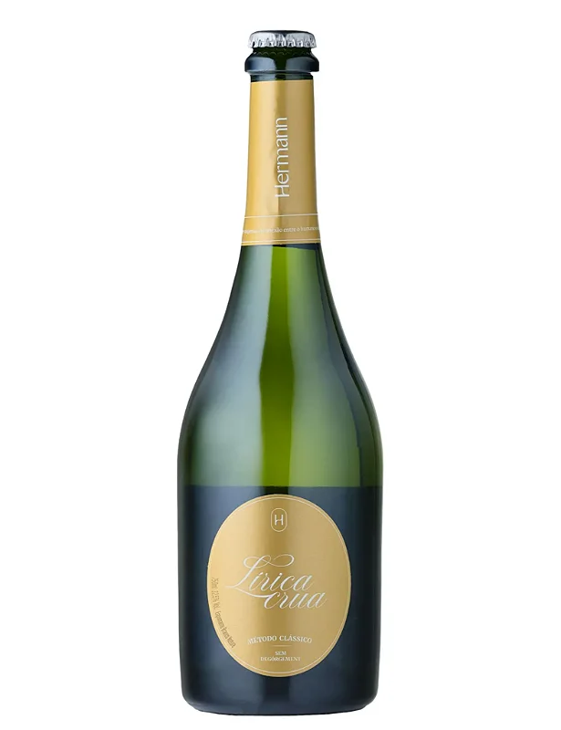 Espumante Vinícola Hermann Branco Brut Brasil Lírica Crua Chardonnay, Pinot Noir 750ml