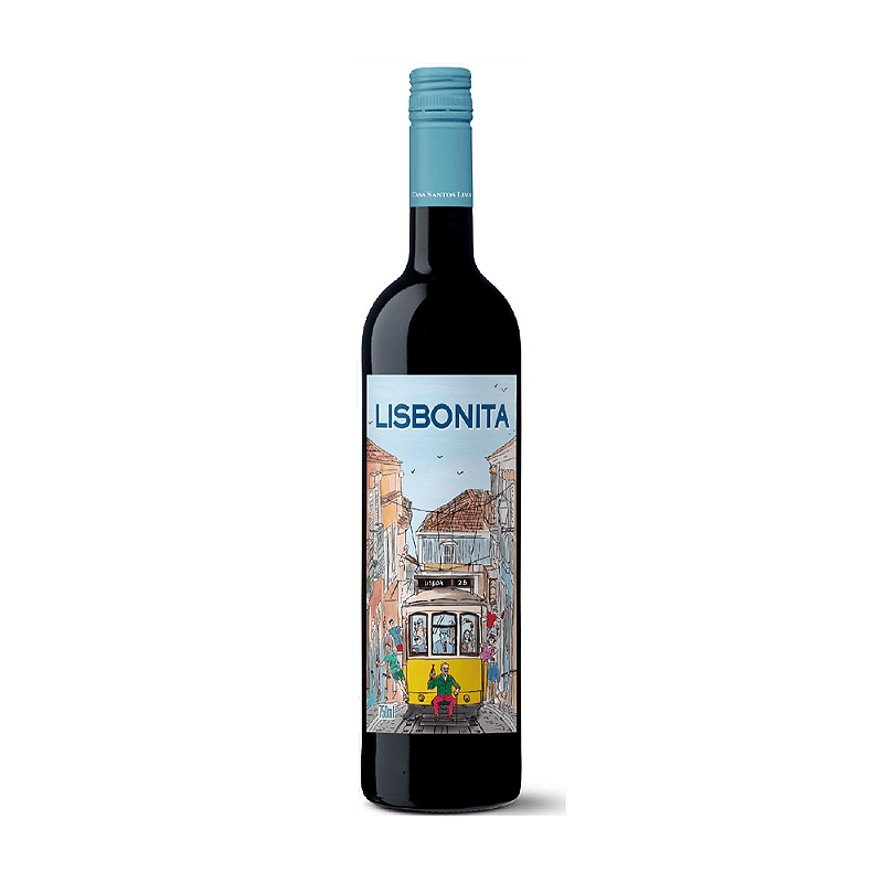Vinho Casa Santos Lima Tinto Meio Seco Portugal Lisbonita Blend 2020 750ml
