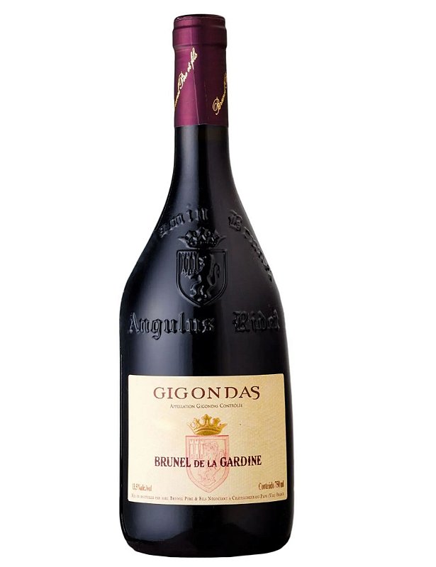 Vinho Brunel de La Gardine Tinto Seco França Gigondas Grenache, Syrah 2021 750ml