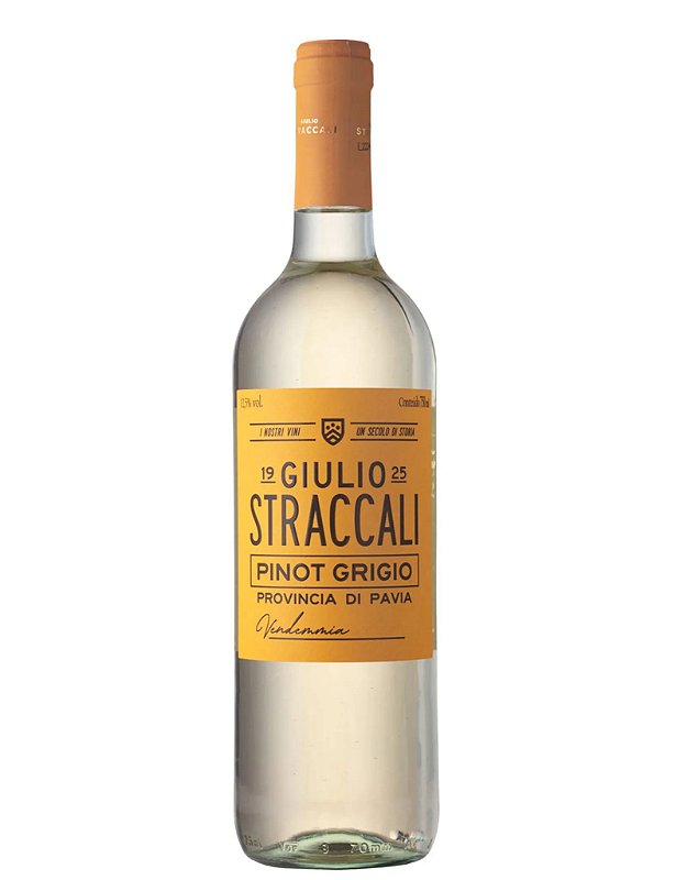 Vinho Giulio Straccali Branco Seco Itália Pinot Grigio 2022 750ml