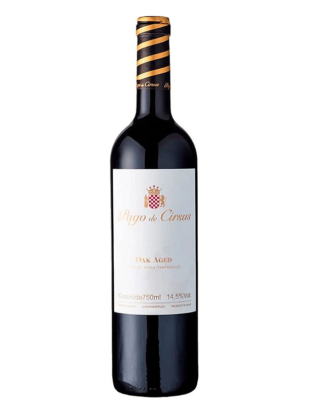 Vinho Pago de Cirsus Tinto Seco Espanha Oak Aged Merlot, Syrah, Tempranillo 2021 750ml