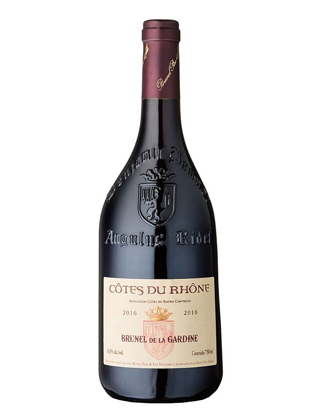 Vinho Brunel de La Gardine Tinto Seco Espanha Côtes Du Rhône Grenache, Mourvèdre, Syrah 2022 750ml
