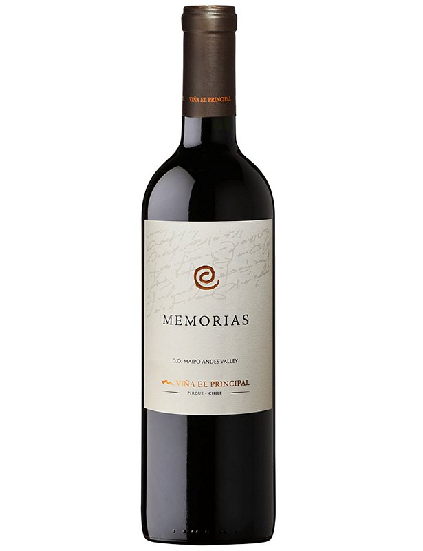 Vinho Viña El Principal Tinto Seco Chile Memorias Cabernet Franc, Cabernet Sauvignon, Petit Verdot 2021 750ml