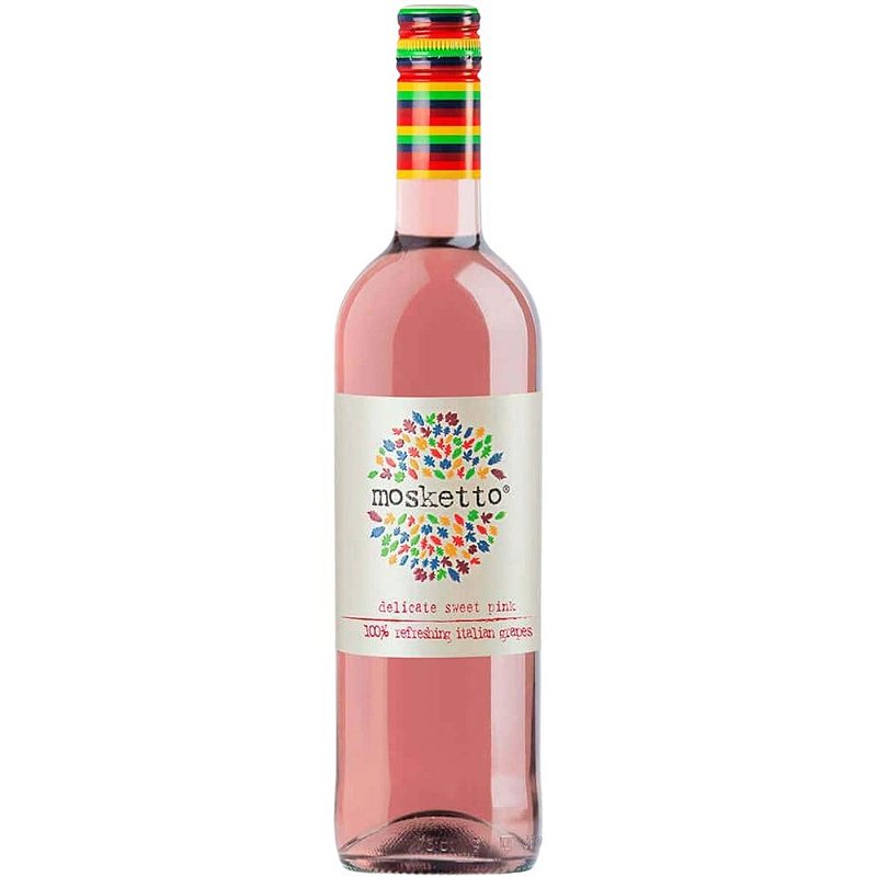 Frisante Mosketto Rosé Suave Itália Brachetto, Moscato 750ml