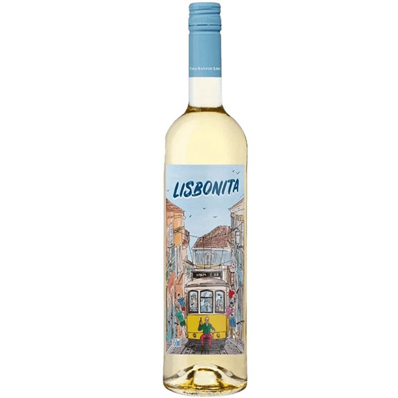 Vinho Casa Santos Lima Branco Seco Portugal Lisbonita Blend 750ml
