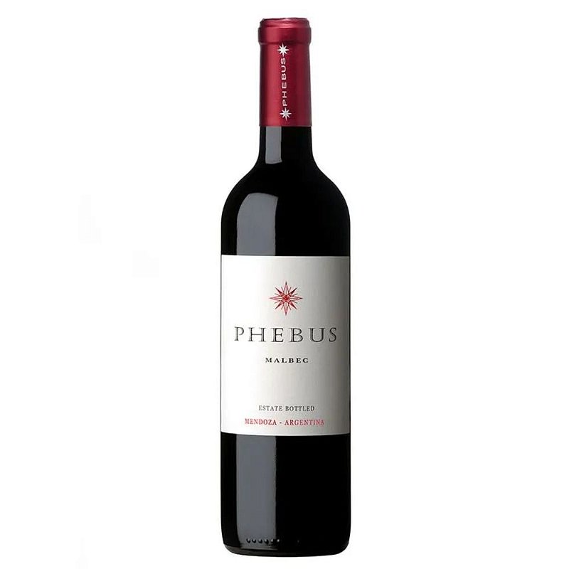 Vinho Phebus Wine Tinto Seco Argentina Estate Malbec 750ml