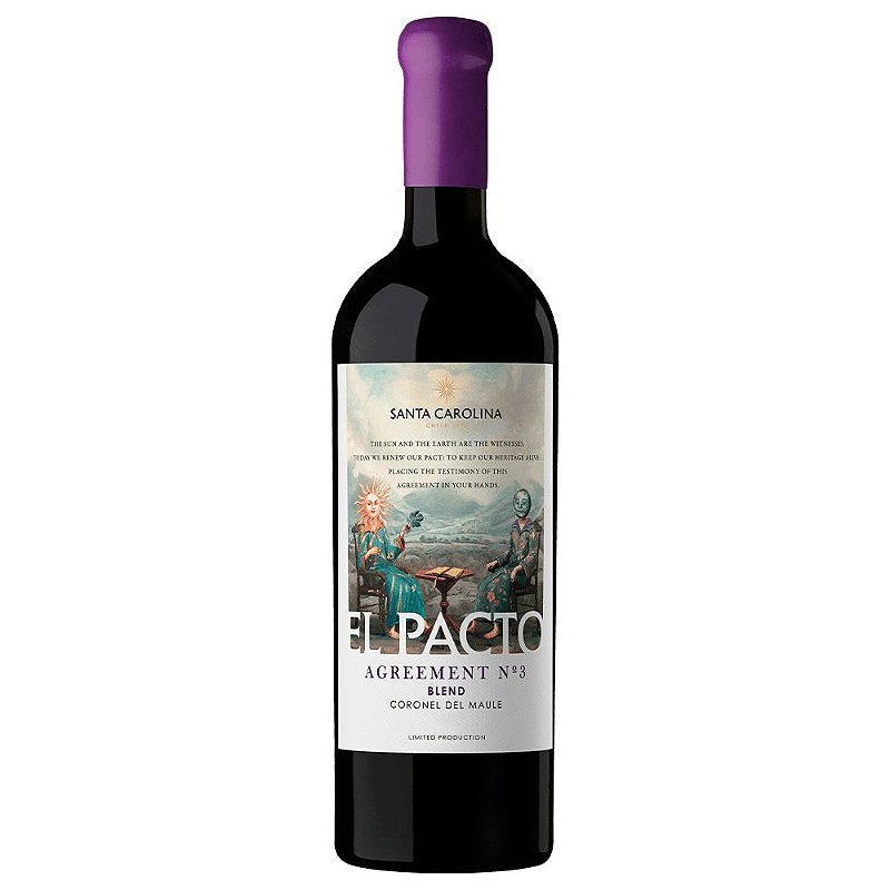 Vinho Santa Carolina Tinto Seco Chile El Pacto Acordo N3 Barbera, Corvina, Sangiovese 750ml