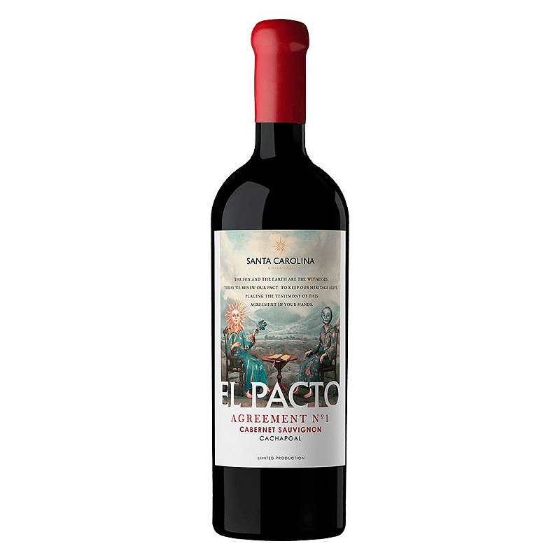 Vinho Santa Carolina Tinto Seco Chile El Pacto Acordo N1 Cabernet Sauvignon 750ml