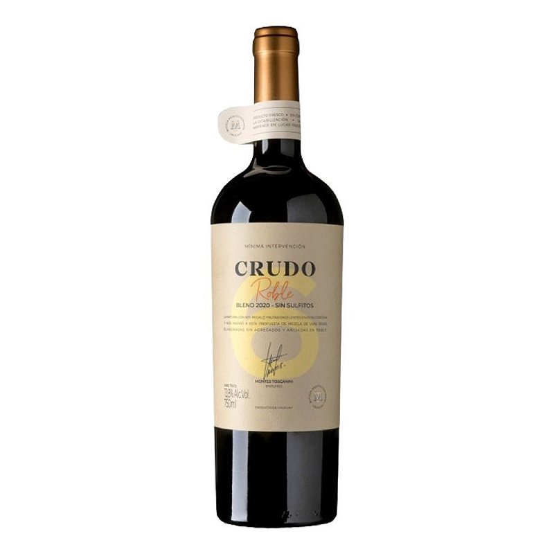 Vinho Montes Toscanini Tinto Seco Uruguai Crudo Roble N6 Blend 750ml