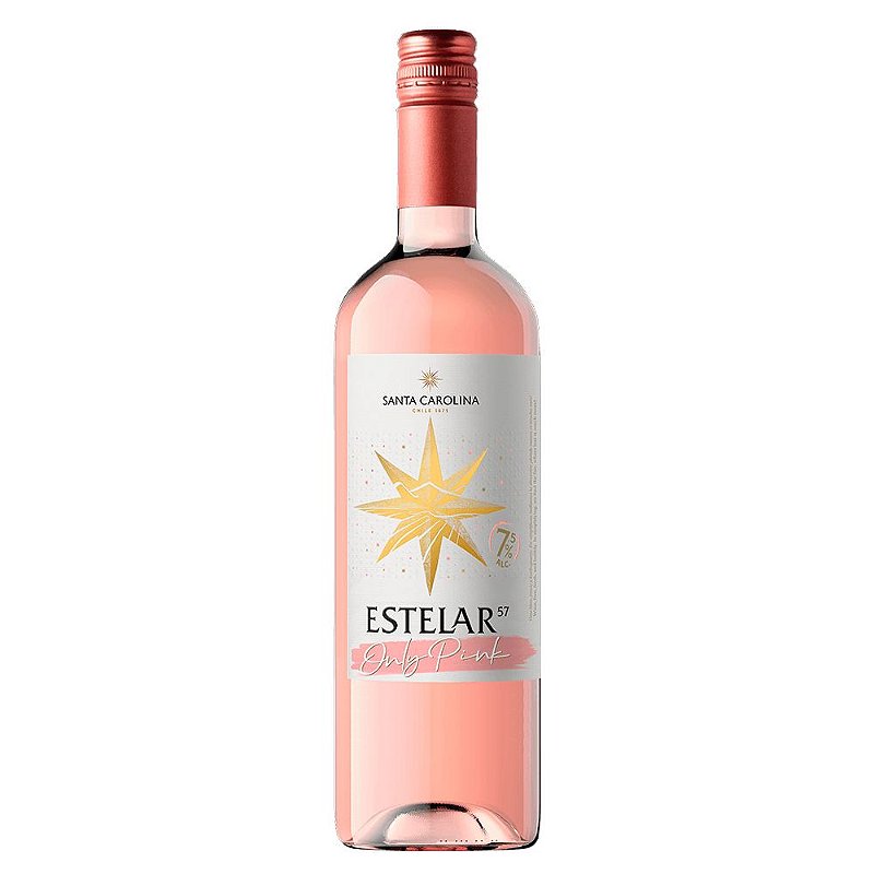 Vinho Santa Carolina Rosé Seco Chile Estelar 57 Moscato, Syrah 750ml