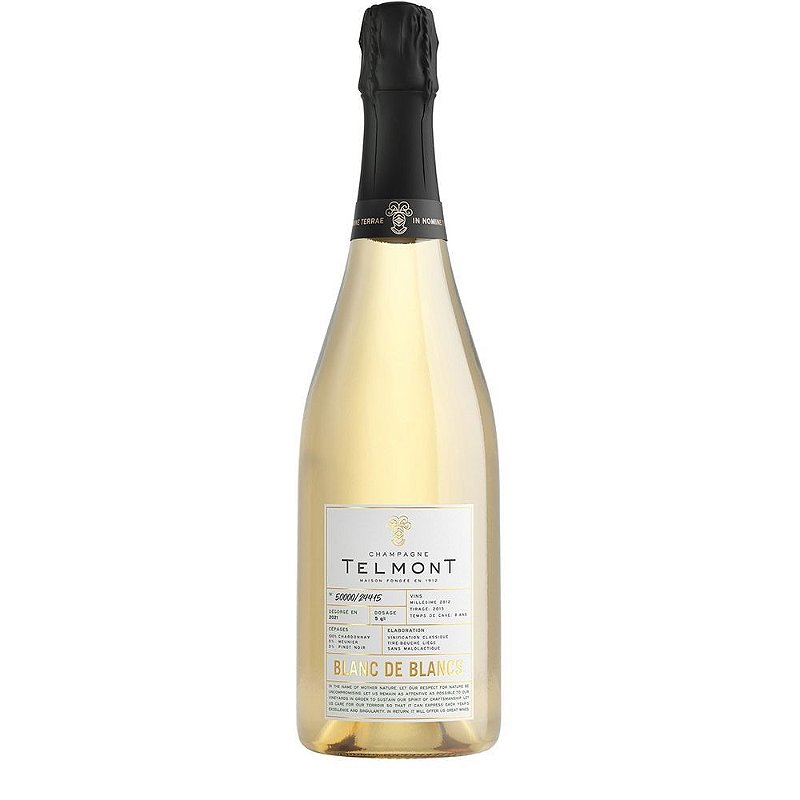Espumante Telmont Branco Extra Brut França Champagne Blanc de Blancs Chardonnay 750ml